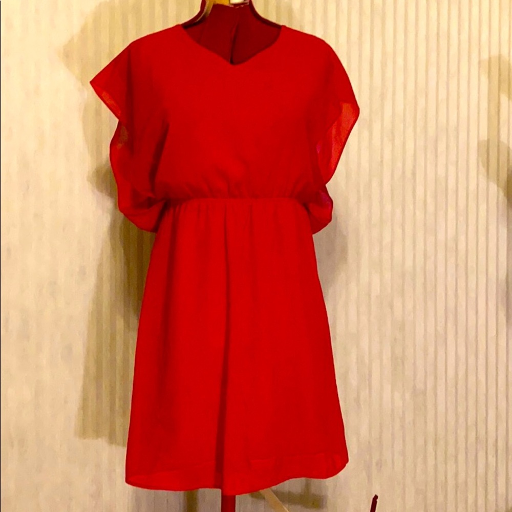Red cocktail dress